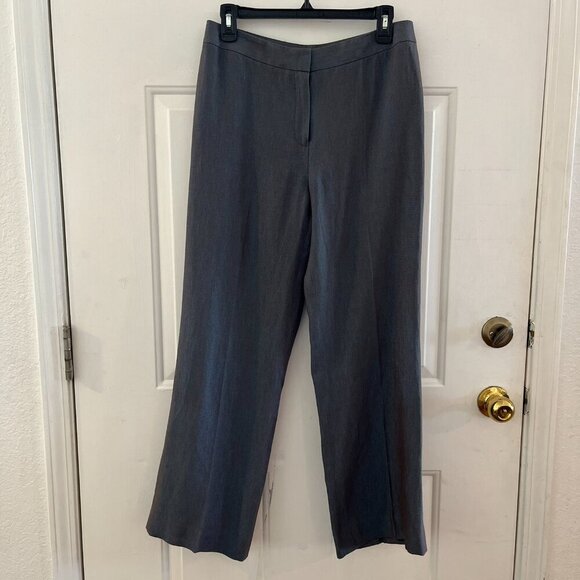 Lafayette 148 Woman's Career Blue Iridescent Metallic Linen Blazer Set Sz 6 - Picture 7 of 16